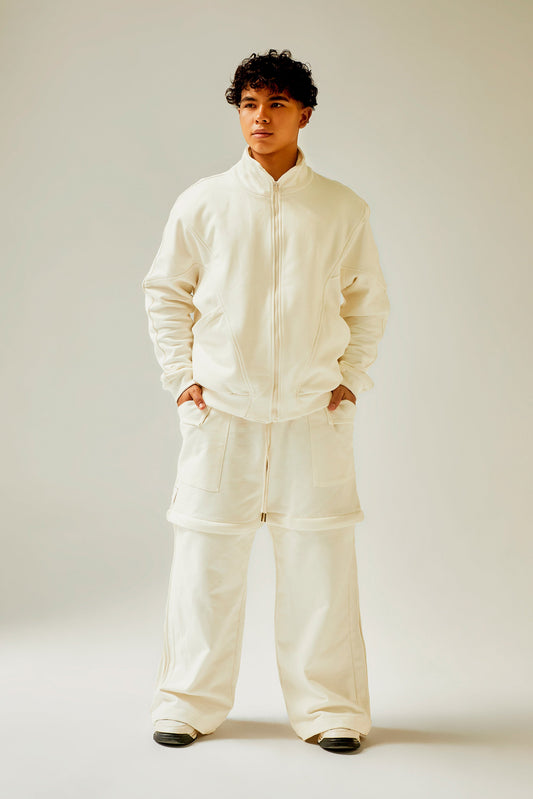Sudadera ivory convertible en bermuda Kavans
