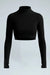 Camiseta crop top negro