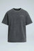 Camiseta oversized gris con efecto