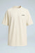 Camiseta oversized marfil