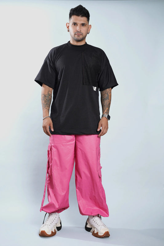 Pantalón parachute rosa Kavans