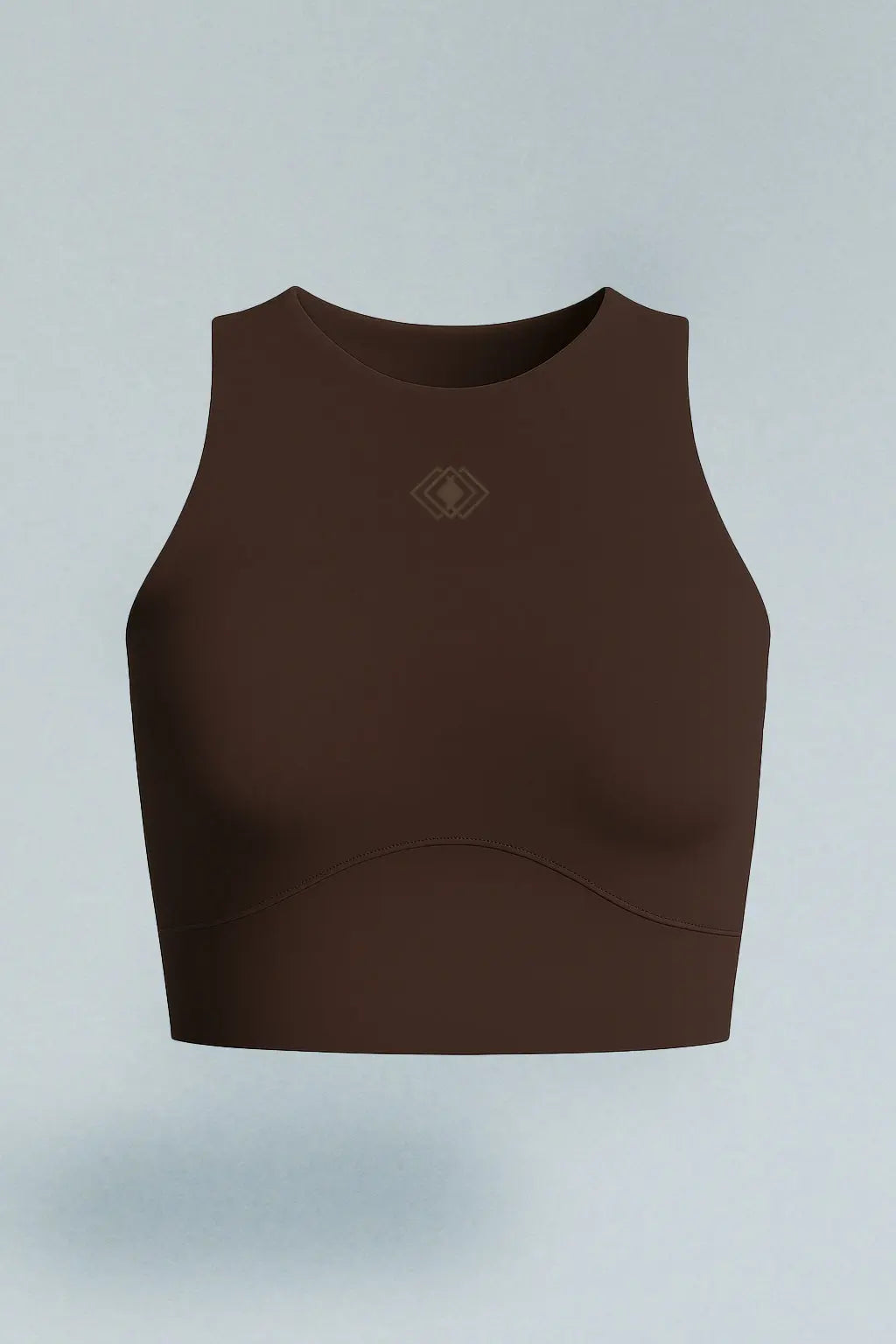 Top deportivo chocolate con cortes Kavans
