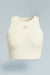 Top deportivo ivory con cortes