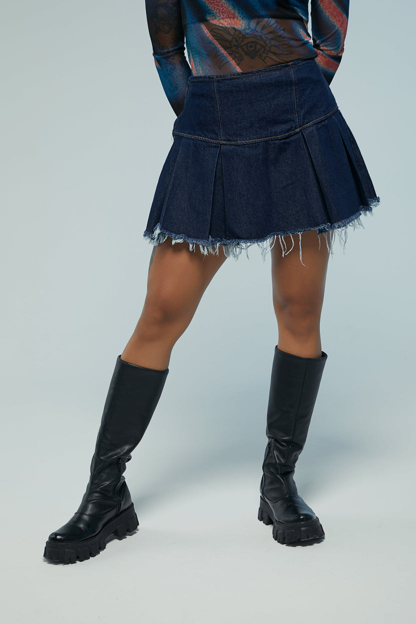 Falda corta de tablas Kavans