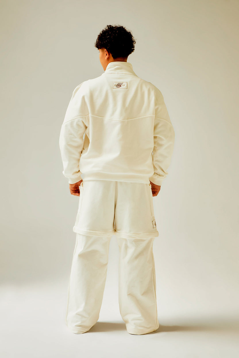 Sudadera ivory convertible en bermuda Kavans