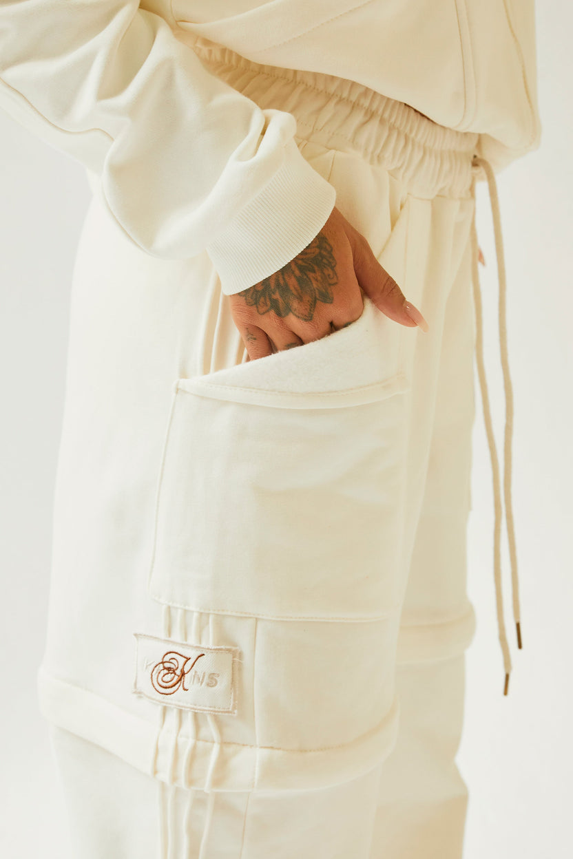 Sudadera ivory convertible en bermuda Kavans