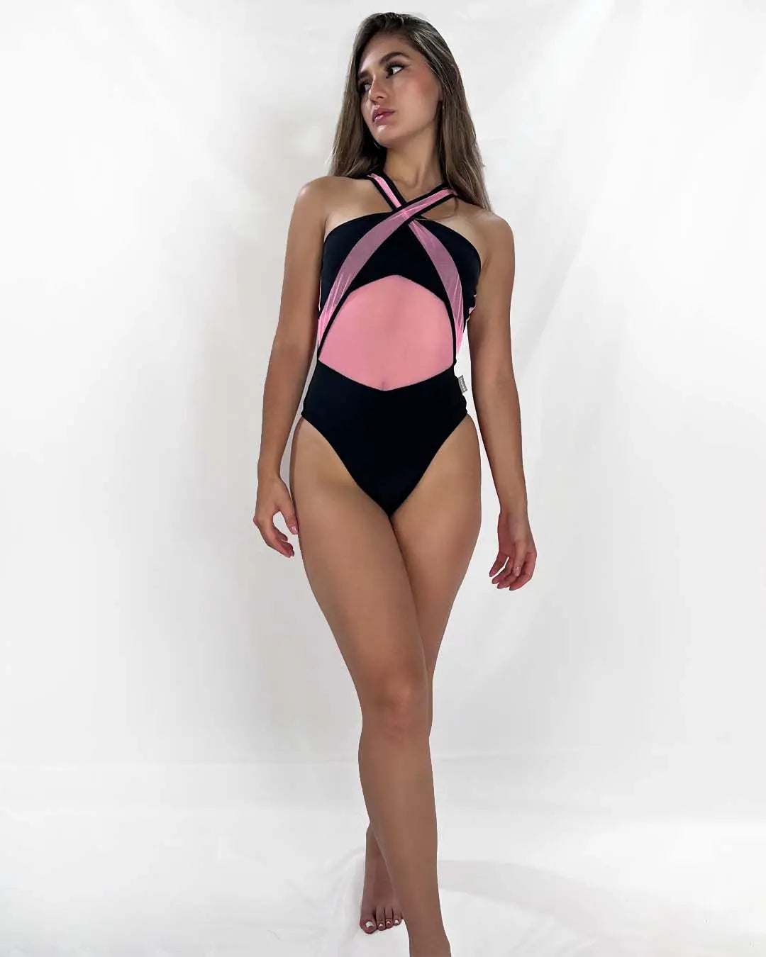 Body con transparencias rosa KavansCo