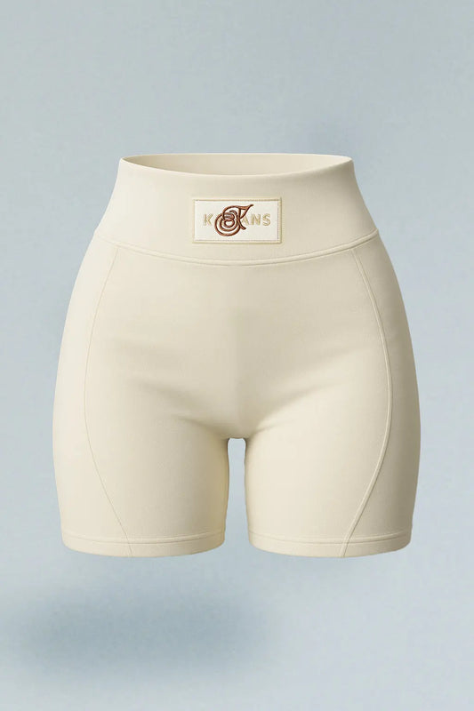 Biker deportivo ivory con cortes y aplique Kavans