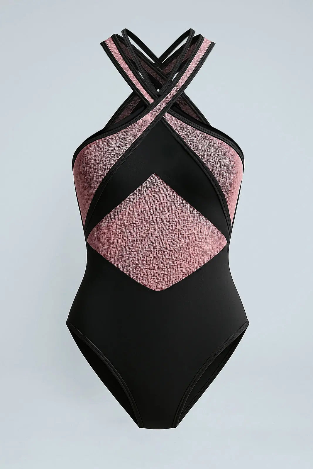 Body con transparencias negro