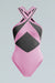 Body con transparencias rosa