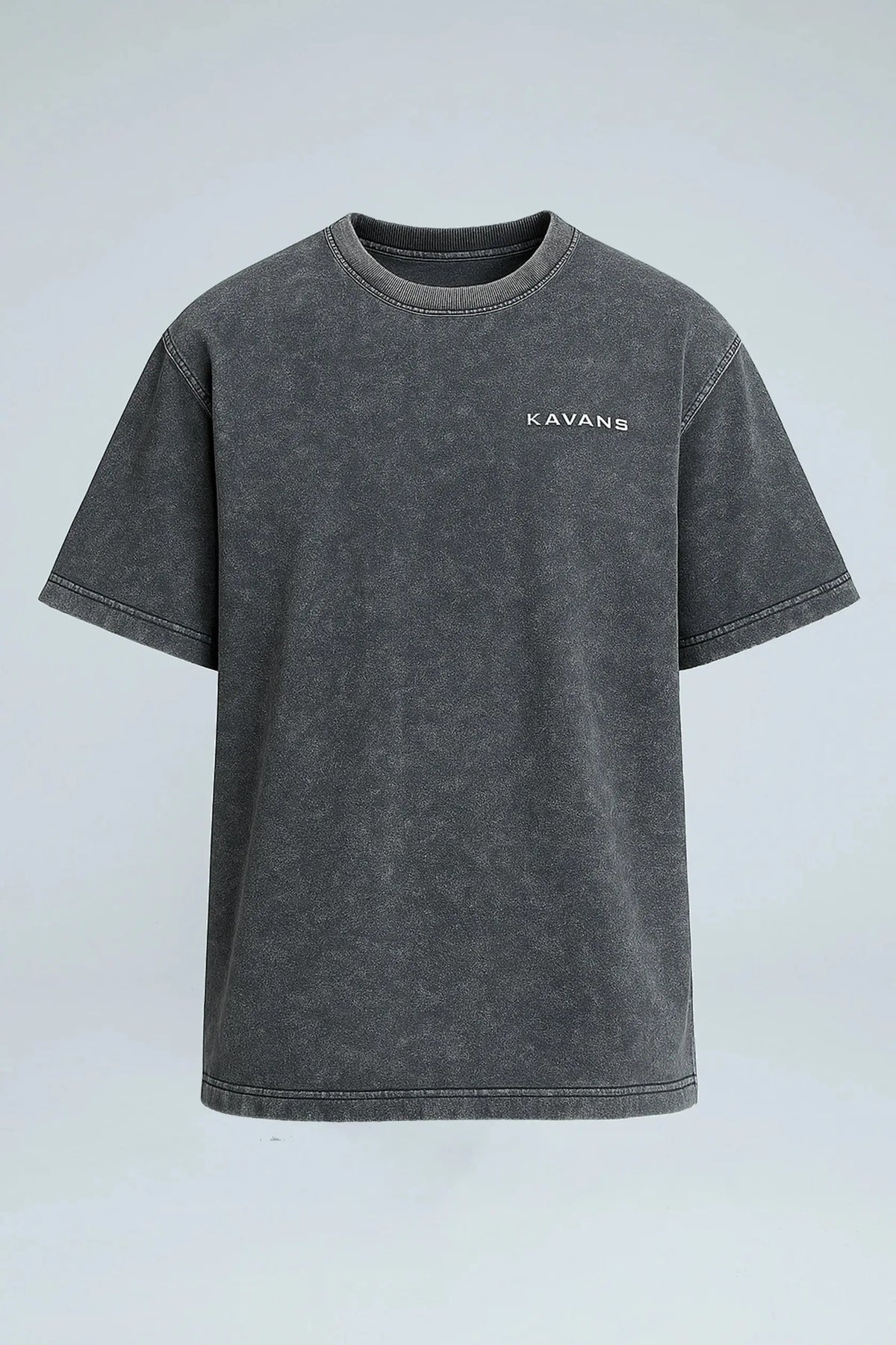 Camiseta oversized gris con efecto Kavans