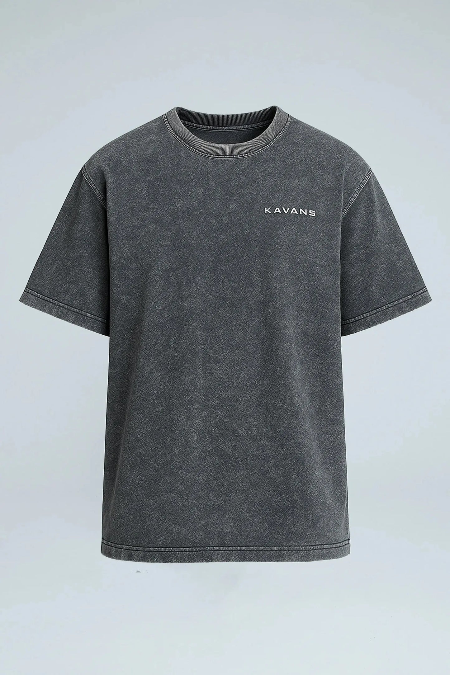 Camiseta oversized gris con efecto Kavans
