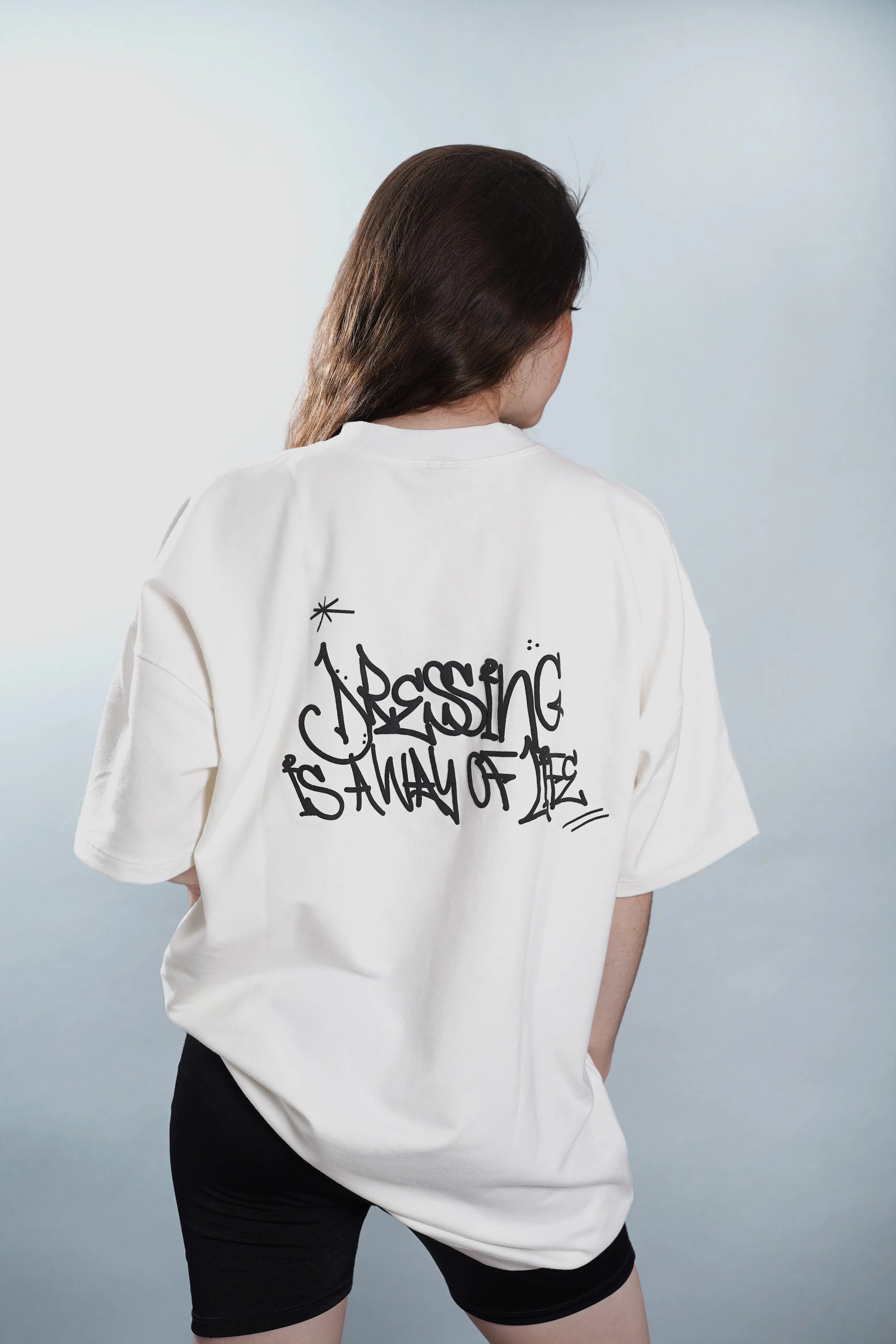 Camiseta oversized marfil Kavans