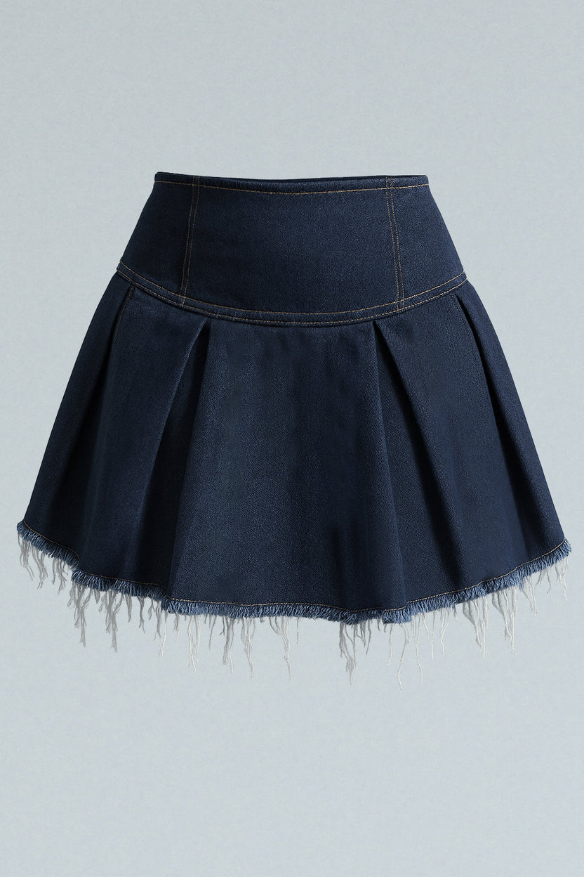 Falda corta de tablas Kavans