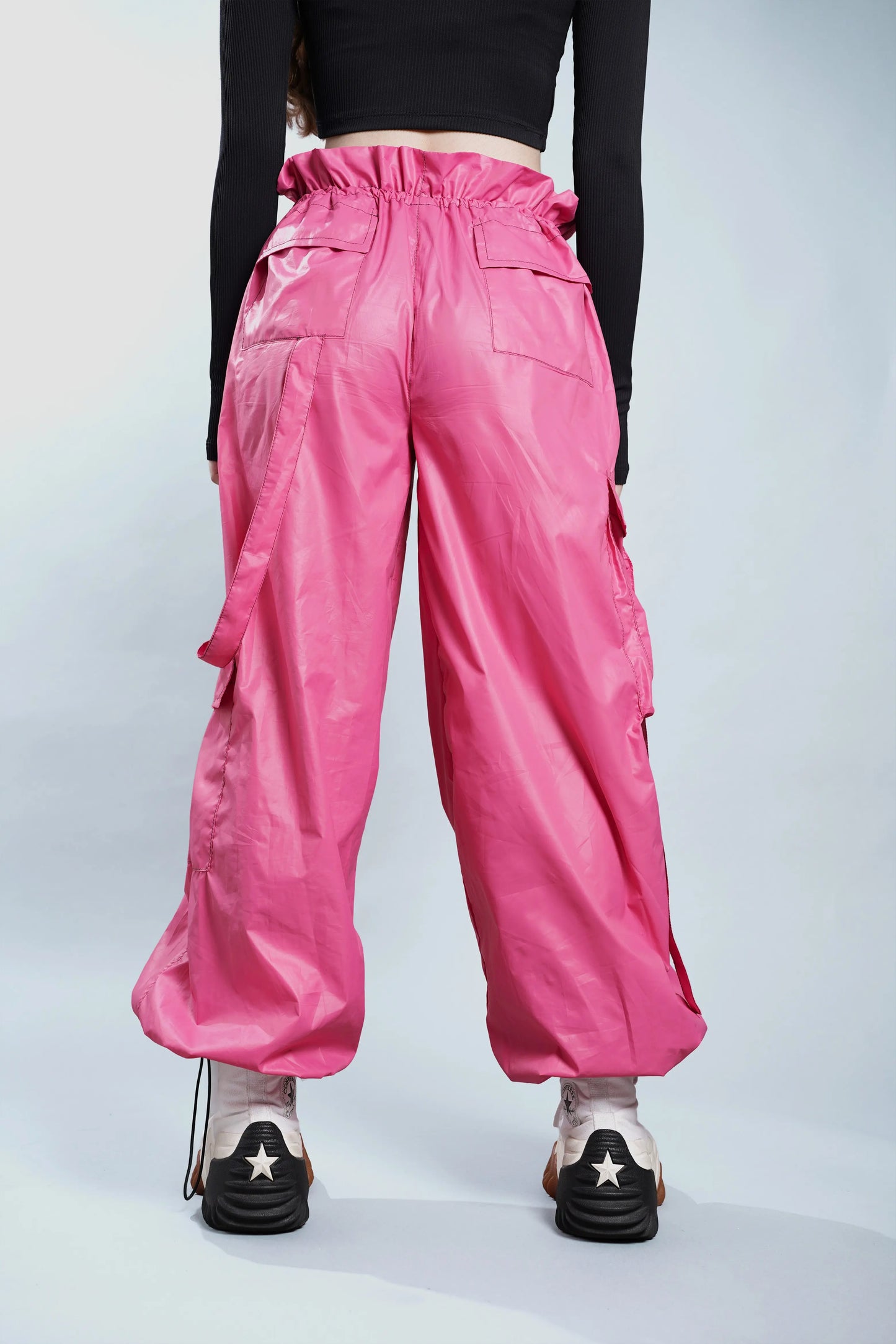 Pantalón parachute rosa Kavans
