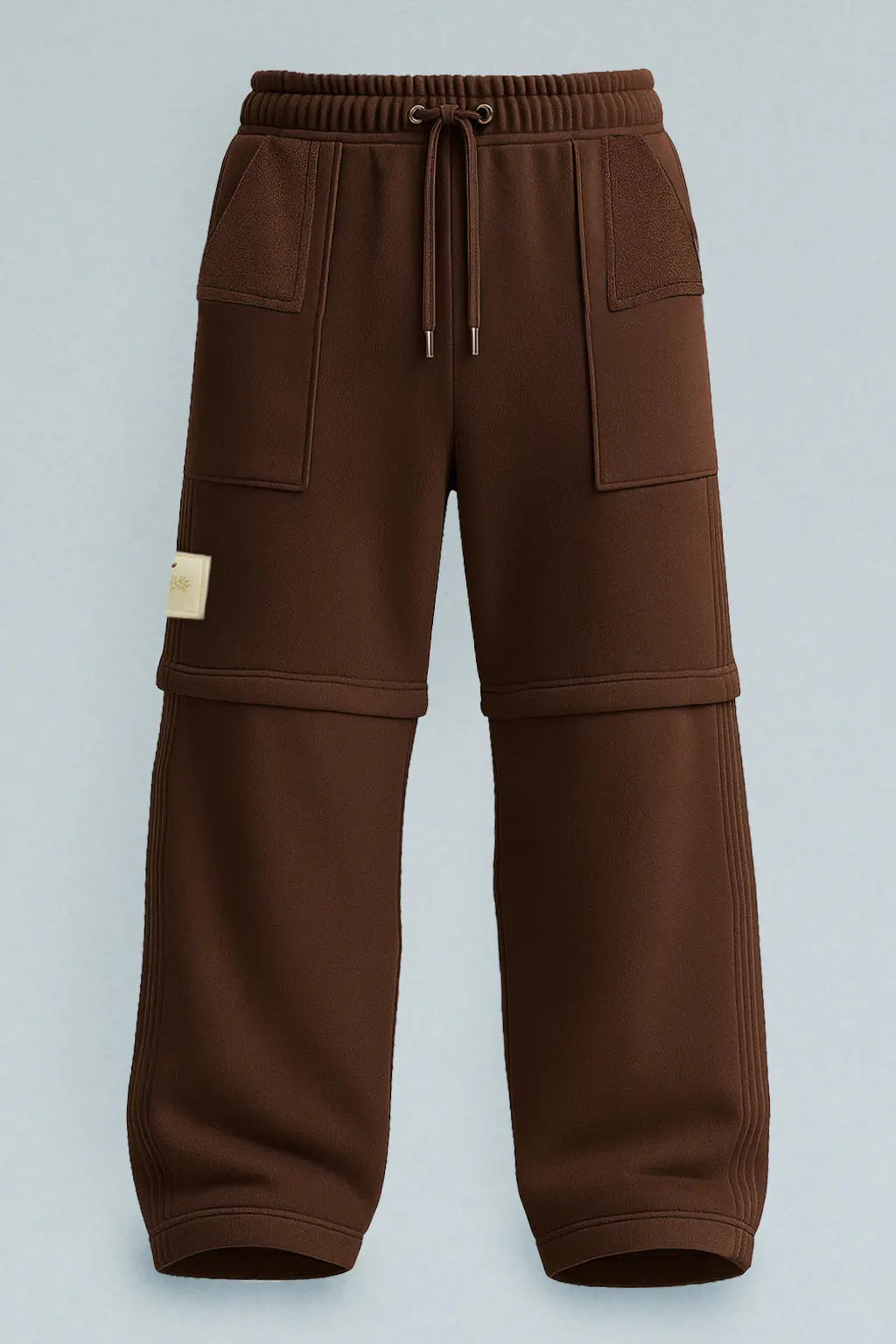 Sudadera chocolate convertible en bermuda Kavans